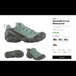 COPY - Oboz Sawtooth II Low B-dry Hiking Shoe